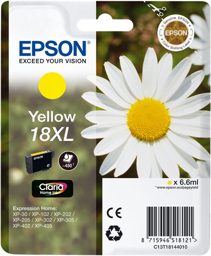 Cartuccia EPSON originale  18XL, C13T18144010, C13T18144012