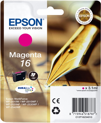 Cartuccia EPSON originale  16, C13T16234010, C13T16234012