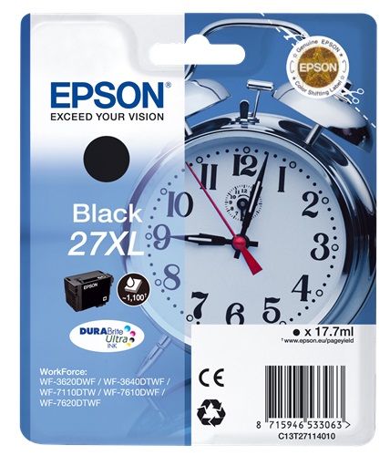 Cartuccia EPSON originale  27XL, C13T27114010, C13T27114012
