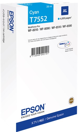 Cartuccia EPSON originale  C13T755240, T7552