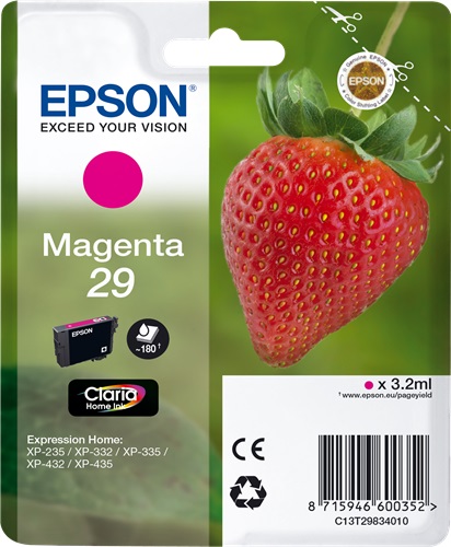Cartuccia EPSON originale  29, C13T29834010, C13T29834012