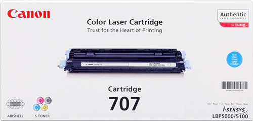 Toner Laser Originale CANON  707C, 9423A004