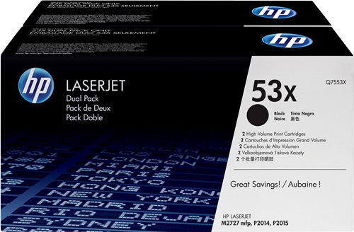 Toner Laser Originale HP  53X, Q7553XD