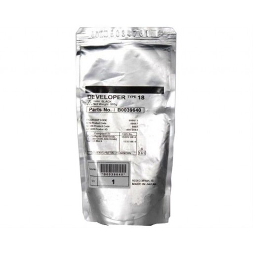 Cartuccia Developer Originale LANIER, NASHUATEC, INFOTEC, RICOH  480-0054, 88595817, B003-9640, B0039640, DD5BLK, K107, Type 18