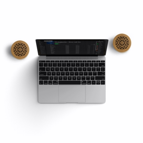 WOOD DOUBLE - coppia mini bluetooth 