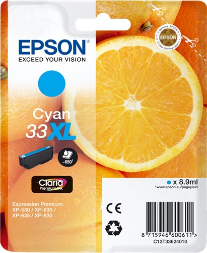 [IO-4608855] Cartuccia EPSON originale  33XL, C13T33624010, C13T33624012
