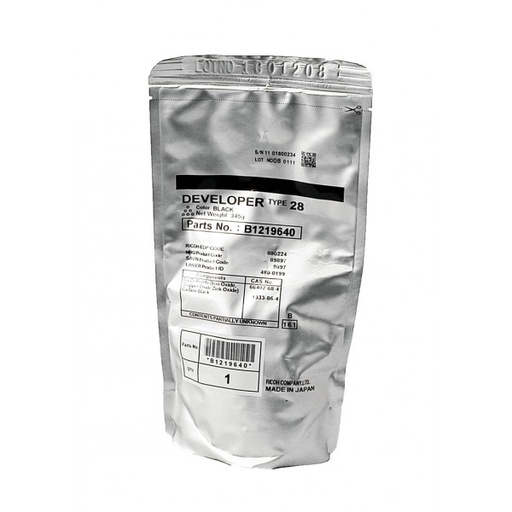 [1460029] Cartuccia Developer Originale RICOH, GESTETNER, NASHUATEC, INFOTEC, LANIER  888224, B121-9640, B121-9645, DD11BLK, K162, Type 28